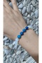 Moonstone Blue Agate Natural Stone Women's Men's Modern Bracelet - 4