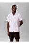 Men's Regular Cut Elastic Waist Linen Black Shorts - 3