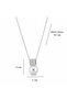 Minimalist Pearl Design Micro Zircon Stone Detailed Silver Steel Necklace - 6