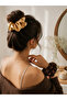 Women's Elastic Set of 2 Colorful Fabric Bagel Scrunchie Clips - 3