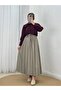 Seniha Gathered Double Pocket Belted Skirt-Pa203 Mint