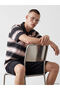 Shining Choices from Shining Store Devrik Roba Yaka Striped Combed Cotton Men's T-Shirt