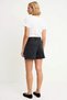 Women's Shorts High Waist Asymmetrical Detailed City Boy Fit Rigid Denim Plain Woven Sports - 5