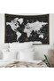 Capsceoll World Map Tapestry Wall Tapestry World Geographical Distribution Tapestry for Men 80X60 Inches - 5