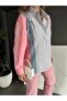 Design Jean Garnished Detailed Striped Shirt - 2