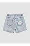 Blue Girls Jean Shorts - 2