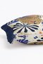 Leopard Motif Tropical Leaf Fringed Throw Pillow Cover - Navy Blue Tasseled Pillowcase - 6