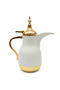Vacuum Flask 0.7 L – Off White & Gold | Dallah Arabic Coffee Pot