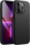 iPhone 13 Pro Case Inside Velvet Outside Matte Flexible Silicone Cover with Raised Screen and Camera Protection