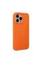 Apple iPhone 14 Pro Case Nano Velvet Silicone - Orange - 2