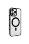 Joko Apple iPhone 16 Pro Max Gleam Pc Hard Magsafe Case - Transparent-Black