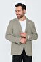 Khaki Mono Collar Regular Fit Men's Sports Jacket - 7