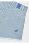 Girl's Striped Shorts Blue - 4