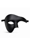 Black Half Male Mask – Phantom Party Prom Mask - 2