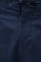 Men's Tapered Fit Cotton Bermuda Shorts Navy Blue - 3