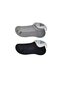 Glb-Stl41414 Black and Gray Men's Invisible Socks 6 Pairs - 3