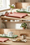 Metal Presentation Tray Set, Soft Colors, Modern Tea and Coffee Presentation Tray, 3 Piece Set (Green-Pink-Cream) - 4