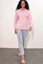 Women's Waist-Fitted Poplin Shirt 20384 - Pink - 2