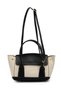 Canvas Women's Crossbody Bag with Snap Fasteners on the Sides and Expandable Features, Bella Linen Black - 6