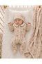 Safari 100% Cotton Waffle Newborn Baby Hospital Release Outfit – Romper with Booties, Hat and Blanket Set