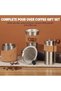 V60 Coffee Maker Gift Set, 4Pcs Dripper Brewing Kit with Stainless Steel Reusable Filter, Gooseneck Kettle, Manual Hand Grinder, Travel Mug, Portable for Camping (Beige) - 5