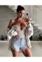 Women's Design Denim Shorts - 2