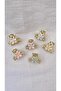 Mini Metal Clasp with Zircon Stone and Daisy 2.5 cm 1 Piece - 3