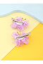 Pack of 2 - Purple Butterfly Hair Clips - 4