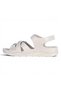 Selinay 1162-1 Cream Women's Flat Sandals Shoes - 3