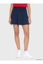 Alita City Farkıyla Koor Sport Navy Blue Plain Mini Women's Shorts Skirt - 2