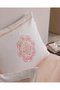 Alard King Size 100% Cotton Ranforce Printed Bed Sheet and Duvet Cover Set - Coral - 6