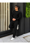 Men's Cotton Premium Comfort Black Baggy Trousers - 6