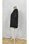 Women's Short Sleeve Notched V Button Detail V Neck Front Pleated Imported Linen Blouse - 5