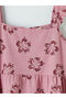 Vizyon New Season Square Collar Floral Girl's Dress - 4