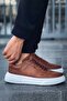 Zrc087 Premium Lace-Up Casual Men's Sneaker Brown - 2