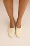 Heeled Shoes 2634 - Blunt Toe Minimal Heel Light Yellow Women's Heeled Shoes - 2