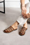 Resva Women's Slippers Pin Leather