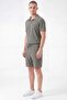 Troy Polo Collar Half Zipper Summer Men's Shorts Set - 2