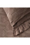 Tanya Double Pique Bedspread Set 100% Cotton Woven Powder 260X240 cm - 5