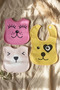 Lumi 3-Pack Soft Textured Baby Bib Set with Animal Figures - 100% Cotton and Liquid Absorbent 0- - 4