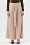 Bolted-Ended Summer Crepe Pants with Bow Detail - 7