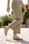 Women's Round Toe Mary Jane Mesh Hand Knitted Strappy Ballerinas Verno Gold - 2