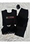 Women's Underwear Front Embroidered Short Sleeve Oslo Pajama Set