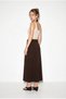 Women's Bitter Brown Lace Detailed Slit Pencil Skirt De261017 60286299 - 5