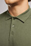 Denise Men's Regular Fit Basic Polo Collar T-Shirt Green - 4