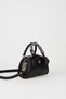 Women's Peony Black Scarf Gift Faux Leather Medium Size Zipper Closure Handbag and Shoulder Bag - 2