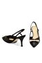 Wicker Textured Stiletto Women's Shoes 040 Nero (Black) - 5