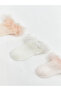 Lcw Baby Pink Ruffled Baby Girl Booties Socks 3-Pack - 2