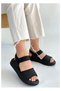 Bellamor Women's Straw Weave Detailed Thick Lightweight Sole Daily Comfortable Sandals