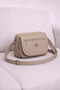 Women's Beige Buzzy Multi-Compartment Covered Daily Use Crossbody & Shoulder Bag